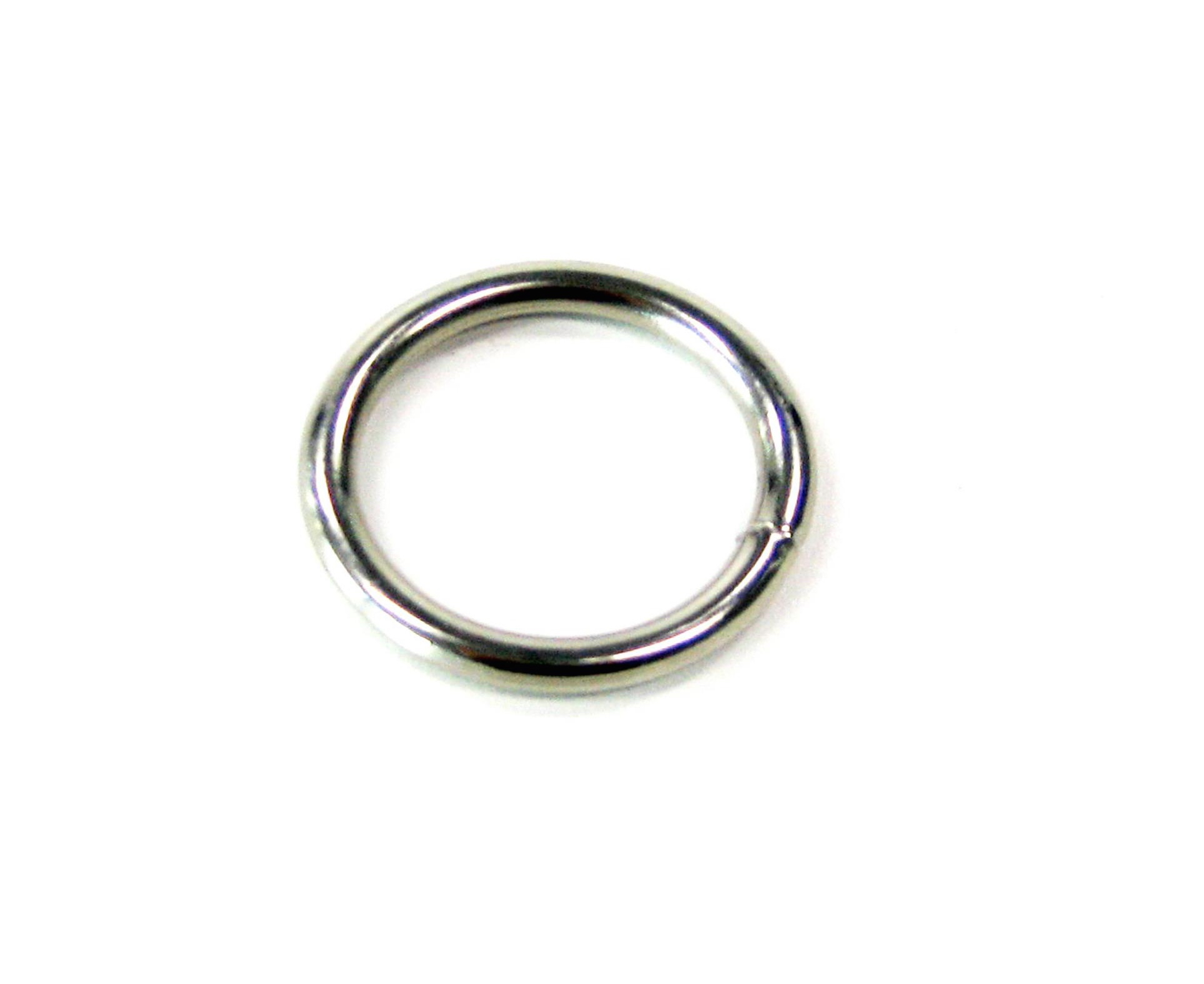 Ronde ring vernikkeld 18 x 2,8mm